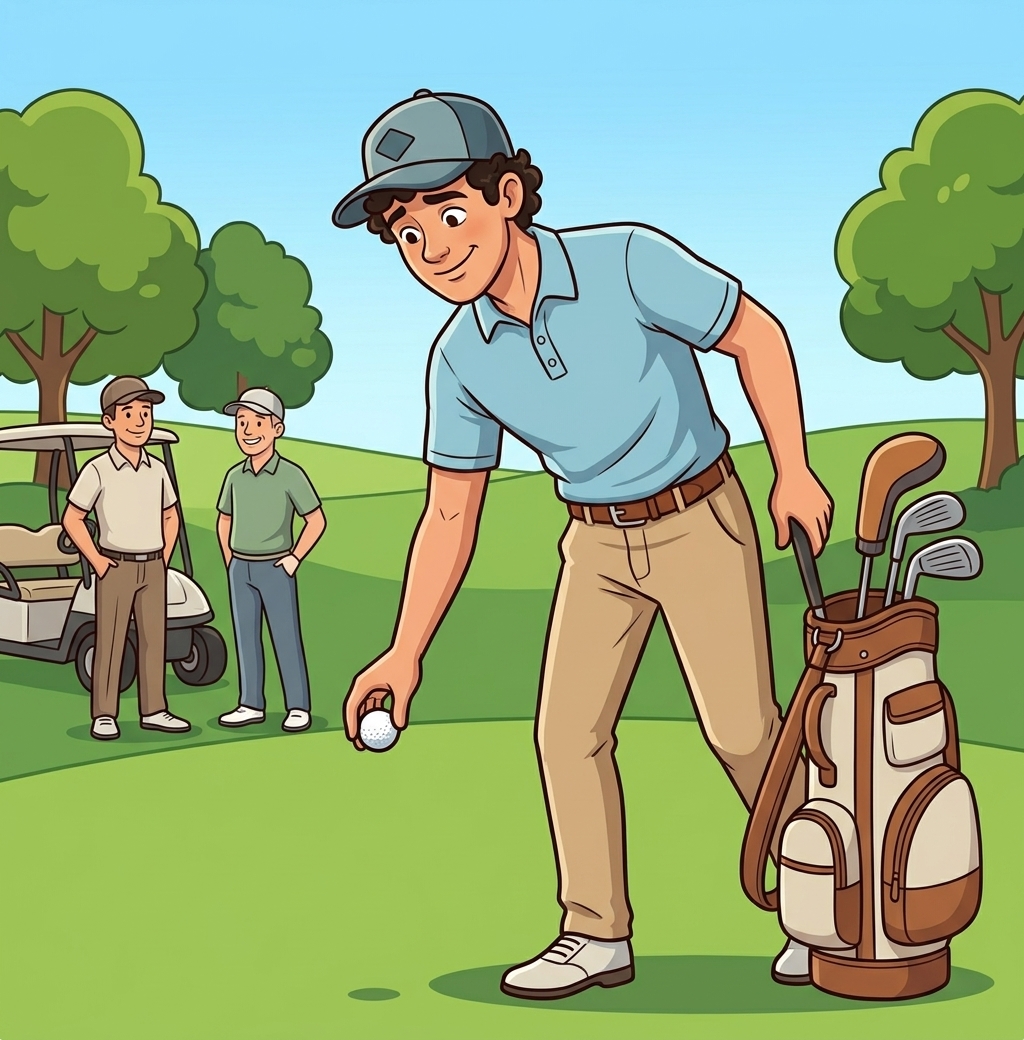 Illustration for the house rule: Double par is the maximum